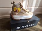 Chuck Taylor leer look custom gympen Converse 42.5, Bruin, Verzenden, Converse, Sneakers of Gympen