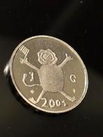 Laatste Nikkelen Gulden Beatrix 2001, Postzegels en Munten, Munten | Nederland, Ophalen of Verzenden, Koningin Beatrix, 1 gulden