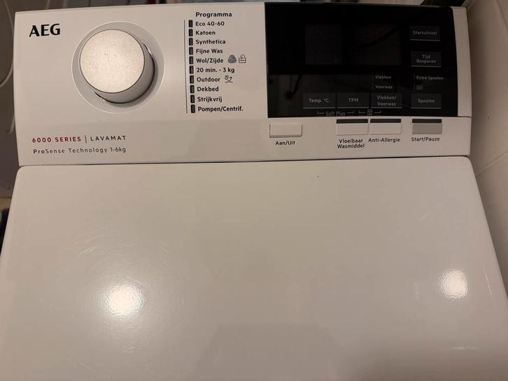 Aeg Wasmachine - ProSense 6kg, Witgoed en Apparatuur, Wasmachines, Gebruikt, Voorlader, 4 tot 6 kg, 85 tot 90 cm, 1200 tot 1600 toeren