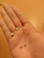 Vierkante Strass Oorknopjes, Sieraden, Tassen en Uiterlijk, Oorbellen, Ophalen, Overige materialen, Zo goed als nieuw, Knopjes of Stekers