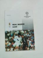 Real Madrid - AJAX Programma 22-11-1995, Verzenden, Ajax