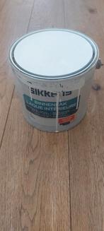 Sikkens binnenlak ( hoogglans ) wit ral 9016, Doe-het-zelf en Verbouw, Verf, Beits en Lak, Ophalen, Wit, Zo goed als nieuw, Lak