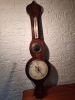Mahoniehouten banjobarometer / barometer, Audio, Tv en Foto, Weerstations en Barometers, Ophalen, Gebruikt, Barometer