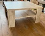 Vierkante salontafel met onderblad, Ophalen, Gebruikt, Vierkant, 50 tot 100 cm