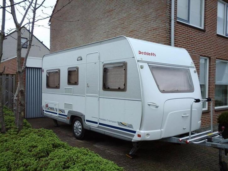 Dethleffs Camper 430 DB 2002 Dorema voortent Thule zakluifel, Caravans en Kamperen, Caravans, Particulier, tot en met 4, 750 - 1000 kg