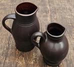2 Knodgen gemerkte kruiken, Ophalen of Verzenden, Gebruikt, Glas, Minder dan 50 cm