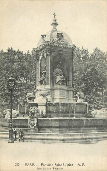 (376-178-025) Paris Fontaine Saint-Sulpice beschikbaar voor biedingen
