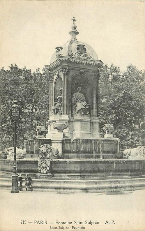 (376-178-025) Paris Fontaine Saint-Sulpice, Verzamelen, Ansichtkaarten | Buitenland, Frankrijk, Verzenden