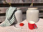 Oude franse grès potten, zeldzaam model, Antiek en Kunst, Curiosa en Brocante, Ophalen