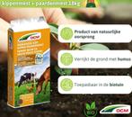 18 kilo gedroogde koe-, kippen & paardenmest - 18 kg - bio, Ophalen of Verzenden, Mest