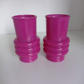Vaas roze 2 stuks nieuw! beschikbaar voor biedingen