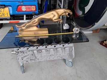 Jaguar Leaper beeld 59cm brons kleurig, 3kg kunsthars, mooi! beschikbaar voor biedingen