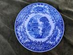 Antiek blauw-wit wandbord, Petrus Regout, Castillo., Verzenden
