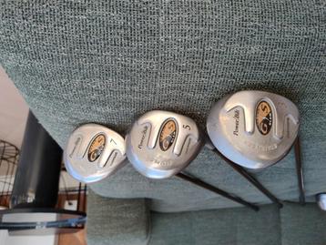 Power Bilt 4 golfclubs , 1-3-5 en 7 beschikbaar voor biedingen