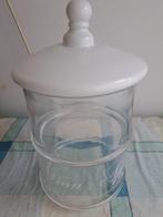 Glazen voorraadpot 2-delig, Huis en Inrichting, Woonaccessoires | Etagères, Ophalen of Verzenden, Zo goed als nieuw