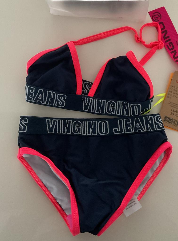 Vingino Bikini Zorfy Blauw Maat 92 - Nieuw!, Bikiniset, Meisje, Nieuw, Ophalen of Verzenden