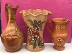 Pottery aardewerk , kannen, vazen met bloemen patroon.Hoogst, Antiek en Kunst, Ophalen of Verzenden