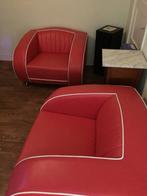Twee Rode Design Fauteuils, Ophalen, Zo goed als nieuw, Eenpersoons, Overige materialen