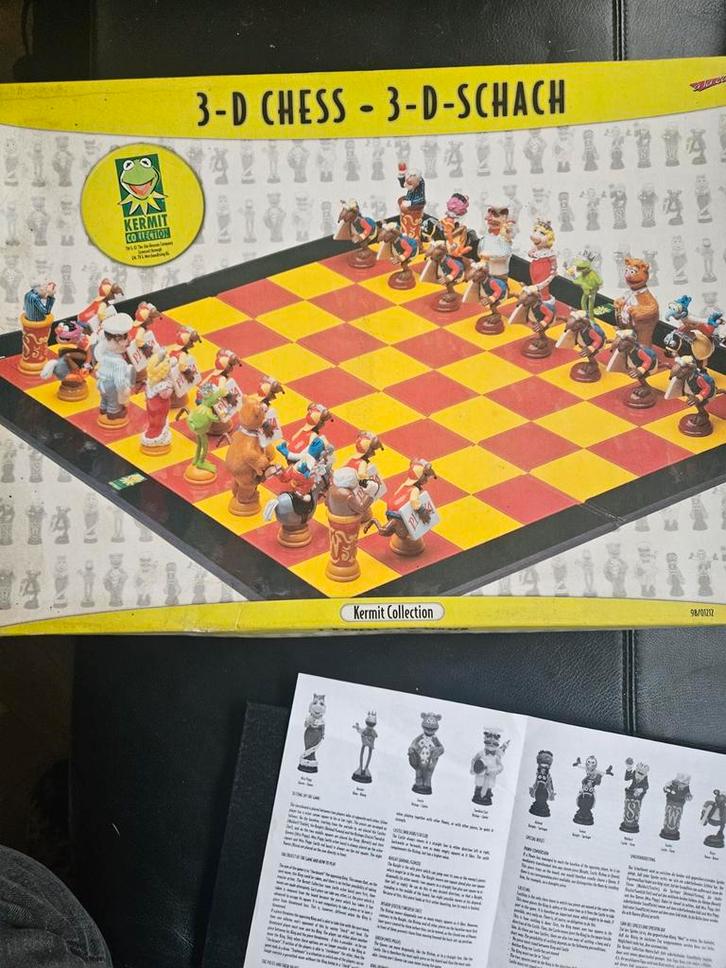 Muppets Schaakspel - Zo Goed Als Nieuw!, Hobby en Vrije tijd, Gezelschapsspellen | Bordspellen, Zo goed als nieuw, Een of twee spelers