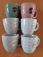 6 senseo mokjes ., Ophalen, Zo goed als nieuw, Overige stijlen, Kop(pen) en/of Schotel(s)