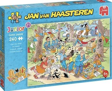 Jan van Haasteren Junior - De Vrijmarkt - 240 stukjes, Hobby en Vrije tijd, Denksport en Puzzels, Nieuw, Legpuzzel, Minder dan 500 stukjes