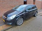 Opel Corsa 1.4 16V 5D 2010 Zwart incl trekhaak, Auto's, 47 €/maand, Origineel Nederlands, Te koop, 5 stoelen