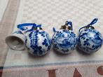 Delfts Blauwe Kerstballen en Bel, Ophalen of Verzenden, Gebruikt