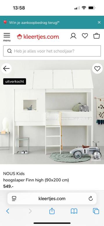 Hoogslaper kind nous kids huisbed beschikbaar voor biedingen