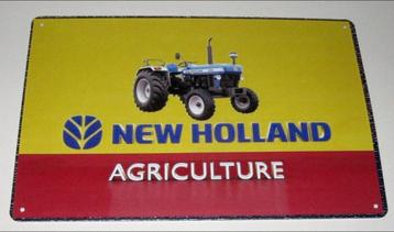 NEW HOLLAND TRACTOR : Metalen Bord New Holland Agriculture beschikbaar voor biedingen