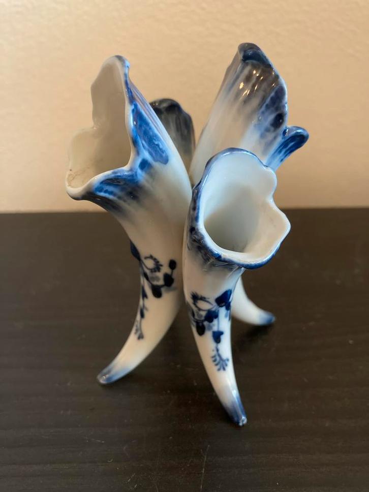 Delfts Blauw Tulpenvaasje - Miniatuur, Antiek en Kunst, Antiek | Keramiek en Aardewerk, Ophalen of Verzenden