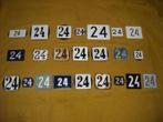 oud emaille huisnummer 24 ook 25 26 27 28 29 30 31 32 33 34, Antiek en Kunst, Ophalen of Verzenden