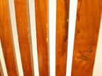 4 H.H.M houten eetkamerstoelen 34667, Huis en Inrichting, Stoelen, Ophalen of Verzenden, Gebruikt, Bruin, Vijf, Zes of meer stoelen