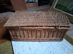 Antieke rieten koffer/ mand, Ophalen, Gebruikt, Mand, Riet