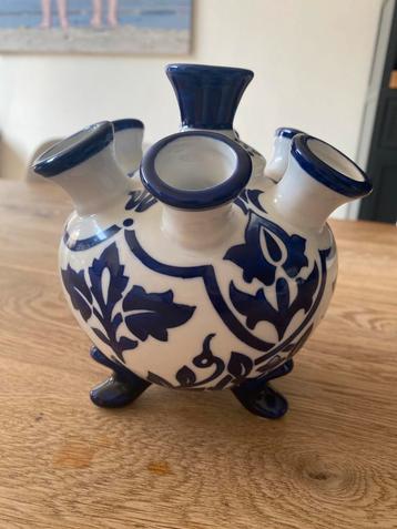 Superleuk tulpenvaasje delfts blauw, in uitstekende staat. beschikbaar voor biedingen