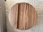 Walnoot salontafel, Huis en Inrichting, Tafels | Salontafels, Ophalen, 50 tot 100 cm, Rond, Zo goed als nieuw