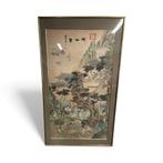 Chinees zijderol schilderij "Ontmoeting van onsterfelijken", Antiek en Kunst, Kunst | Niet-Westerse kunst, Ophalen