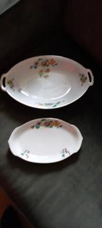 Vintage Serveerschalen met Bloemmotief - Set van 2, Ophalen of Verzenden