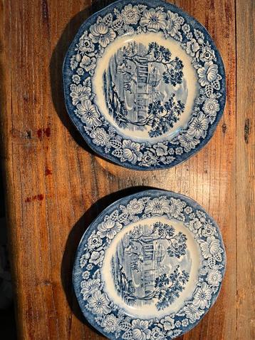 Liberty blue gebaksbordjes beschikbaar voor biedingen