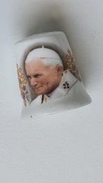 Fenton vingerhoedje Paus Johannes Paulus II, Ophalen of Verzenden, Zo goed als nieuw, Overige typen, Christendom | Katholiek