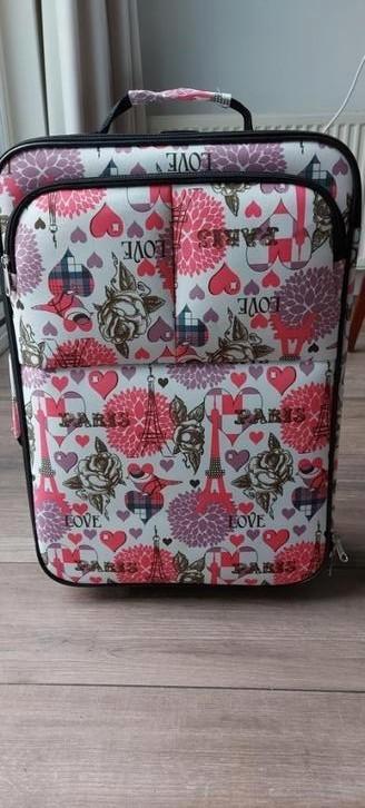 Reiskoffer voor handbagage vliegtuig, Sieraden, Tassen en Uiterlijk, Koffers, Zo goed als nieuw, Overige materialen, 50 tot 60 cm