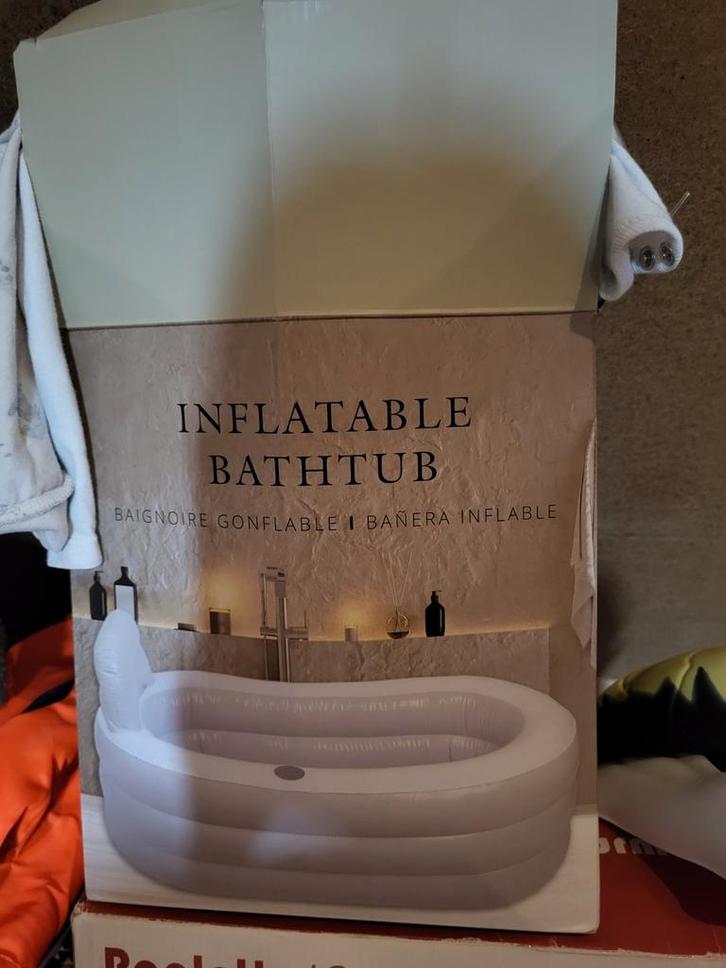 Opblaasbaar Bad - Ideaal voor Ontspanning!, Huis en Inrichting, Badkamer | Badkamermeubels, Nieuw, Overige typen, Minder dan 100 cm