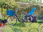 Batavus Mambo met Yepp zadelpenstoel, nieuwe tassen en krat., Fietsen en Brommers, Fietsen | Dames | Moederfietsen, Ophalen, Gebruikt
