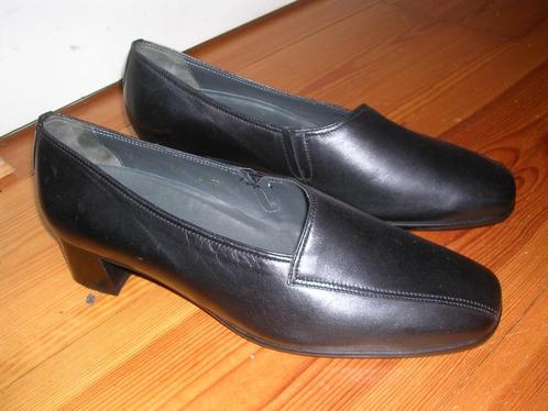 Zwarte zachtleren pumps met hak van Verhulst, maat 40,5, Kleding | Dames, Schoenen, Zo goed als nieuw, Pumps, Zwart, Verzenden