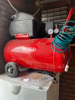 Compressor met accessoires - Zo goed als nieuw, Doe-het-zelf en Verbouw, Compressors, 6 tot 10 bar, Ophalen of Verzenden, Zo goed als nieuw