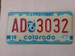Kentekenplaat Colorado Amerika usa., Verzamelen, Ophalen of Verzenden, Gebruikt, Auto's