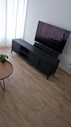 Zwarte Metalen TV-Kast - Industrieel Design, Ophalen, 150 tot 200 cm, Zo goed als nieuw, Minder dan 100 cm