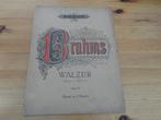 Brahms - walzer op. 39, Muziek en Instrumenten, Bladmuziek, Gebruikt, Klassiek, Ophalen of Verzenden, Artiest of Componist