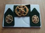 Kraagspiegels en baretembleem : Geneeskundige Dienst, Verzamelen, Ophalen of Verzenden, Landmacht, Nederland, Embleem of Badge