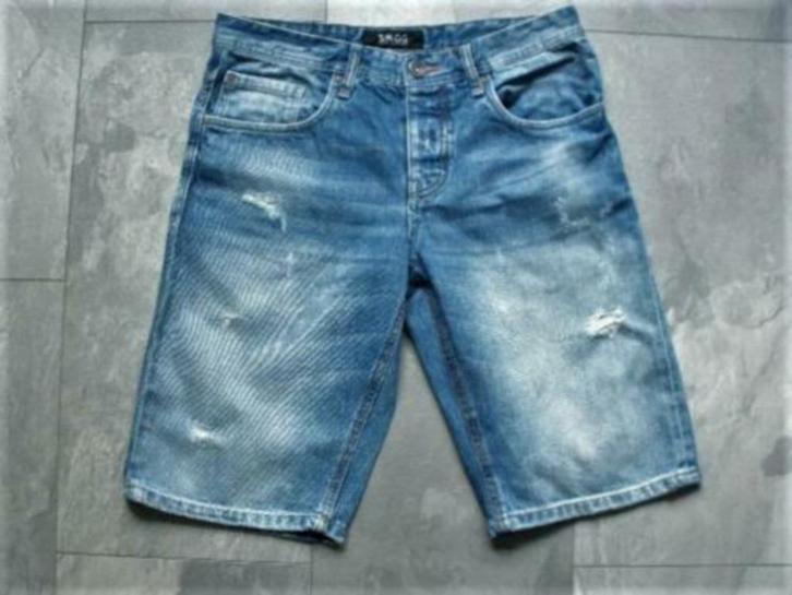 mooie SMOG spijkershort, maat M (qwe), Kleding | Heren, Broeken en Pantalons, Zo goed als nieuw, Maat 48/50 (M), Blauw, Ophalen of Verzenden