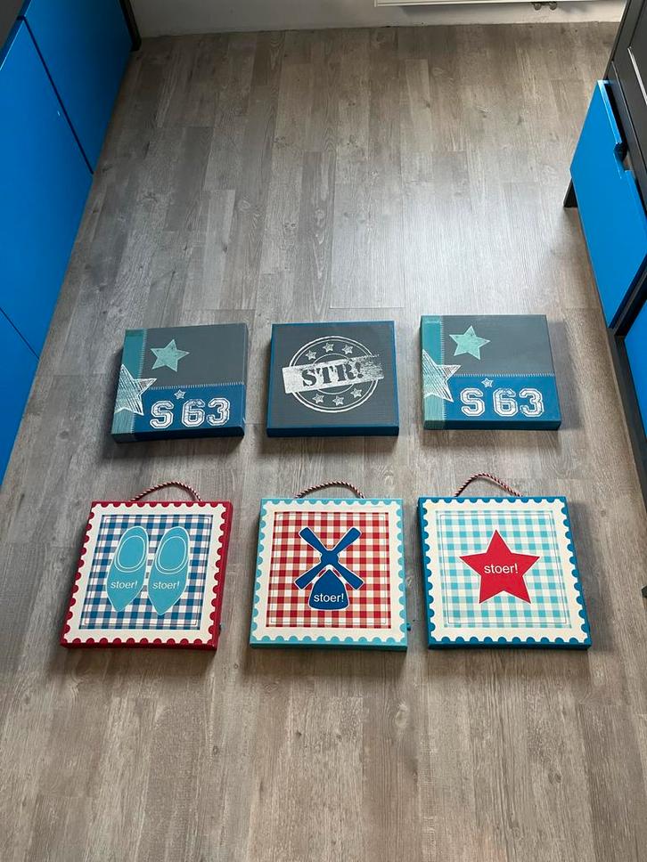 Leuke Wanddecoratie Set - Stoer Design, Kinderen en Baby's, Kinderkamer | Inrichting en Decoratie, Zo goed als nieuw, Wanddecoratie